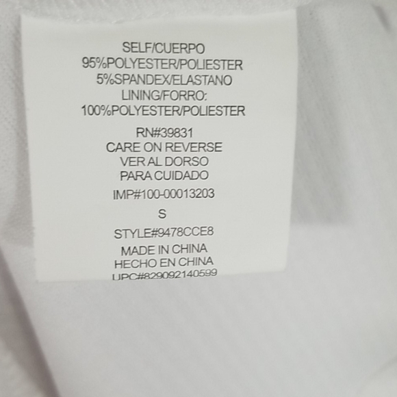 XOXO White V-Neck Tennis Dress Size S - Picture 7 of 8